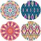 4pcs 2.6'' Absorbent Ceramic Car Coasters for Auto Cup Holders